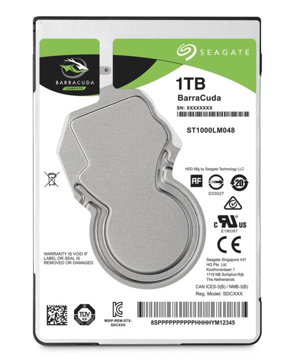 Seagate Barracuda 1TB HDD (ST1000LM048)