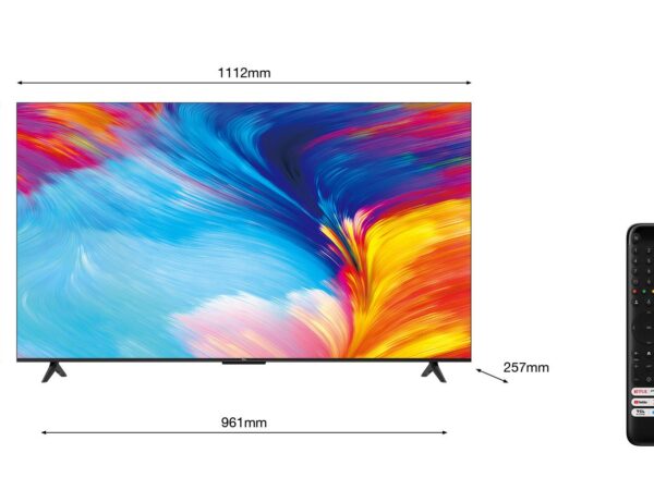 TCL 50P635 | 50” 4K Smart TV | Google TV | UHD | Metallic | WiFi | Bluetooth