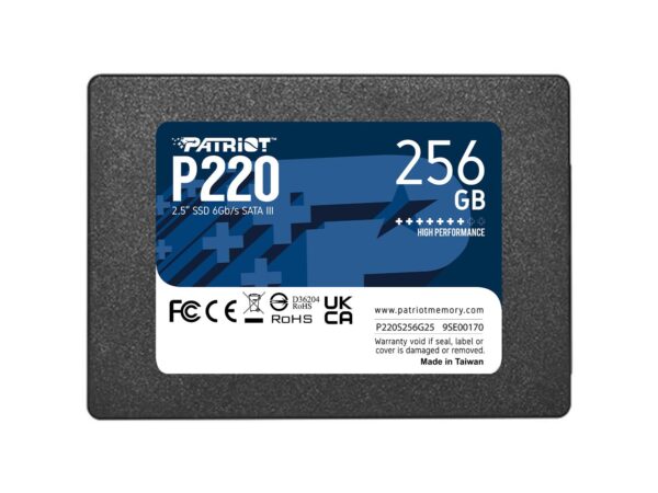 ELKO: 1392402 Patriot SSD ketas 256GB SATA 2.5 P220 P220S256G25