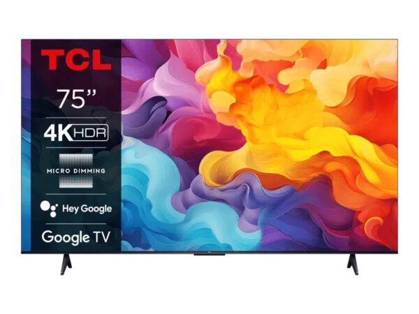 ELKO: 1413734 TCL 75V6B | 75” 4K Smart TV | Google TV | UHD | WiFi | Bluetooth