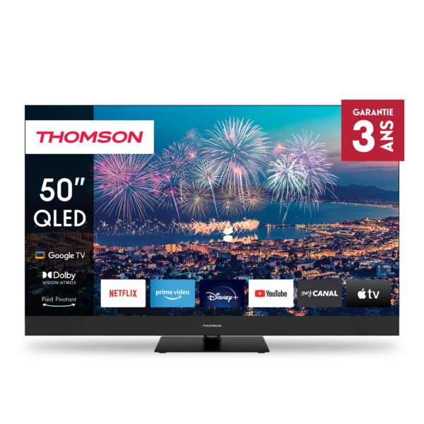 ELKO: 1419836 Thomson 50QG6C14 | 50” QLED 4K Smart TV | Google TV | UHD | WiFi | Bluetooth