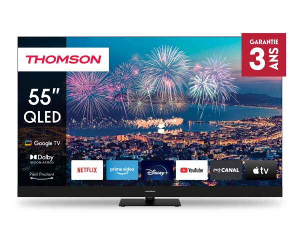 ELKO: 1419837 Thomson 55QG6C14 | 55” QLED 4K Smart TV | Google TV | UHD | WiFi | Bluetooth