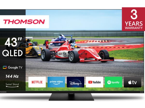 ELKO: 1419838 Thomson 43QG7C14 | 43” QLED 4K Smart TV | Google TV | UHD | WiFi | Bluetooth