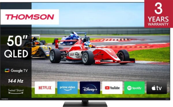 ELKO: 1419839 Thomson 50QG7C14 | 50” QLED 4K Smart TV | Google TV | UHD | WiFi | Bluetooth