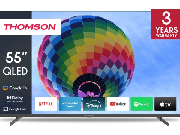 ELKO: 1431419 Thomson 55QG4S14 | 55” QLED 4K Smart TV | Google TV | UHD | WiFi | Bluetooth