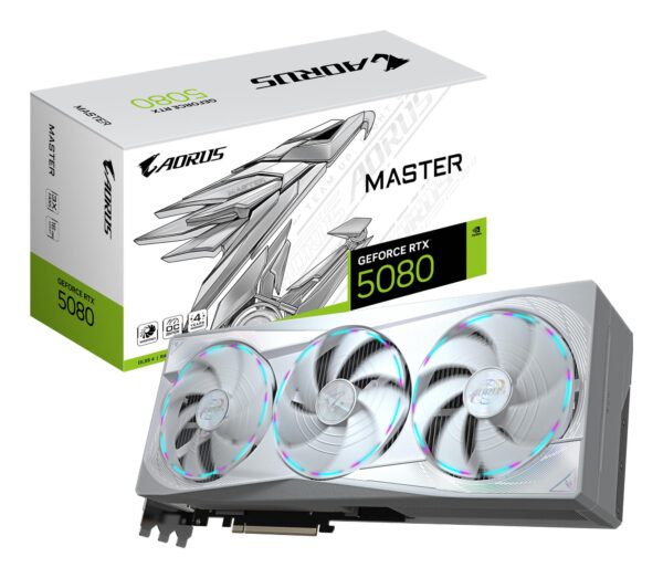 ELKO: 1432752 Gigabyte RTX 5080 AORUS Master ICE 16GB GDDR7 graafikakaart GV-N5080AORUSMICE-16GD