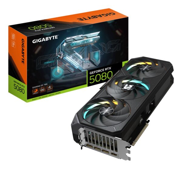 ELKO: 1432753 Gigabyte RTX 5080 Gaming OC 16GB GDDR7 PCIe 5.0 graafikakaart