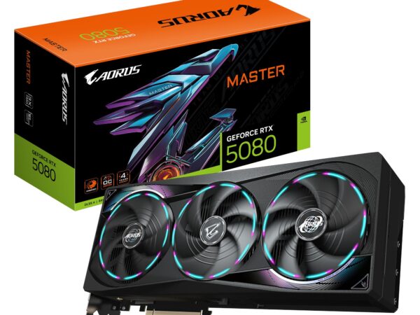 ELKO: 1432756 Gigabyte RTX 5080 AORUS Master 16GB GDDR7 graafikakaart GV-N5080AORUSM-16GD