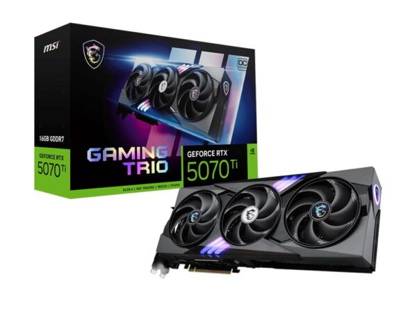 MSI RTX 5070 Ti Gaming Trio 16GB GDDR7 PCIe 5.0 graafikakaart