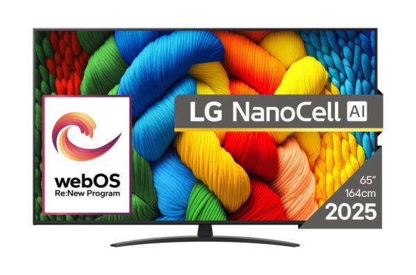 ELKO: 1442077 LG 65NANO81A3A | 65” NanoCell 4K Smart TV | webOS | UHD | WiFi | Bluetooth