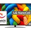 LG 75NANO81A3A | 75” NanoCell 4K Smart TV | webOS | UHD | WiFi | Bluetooth