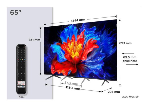 TCL 65V6C | 65” DLED 4K Smart TV | Google TV | UHD