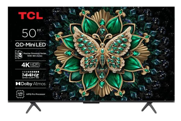 ELKO: 1450145 TCL 50Q6C | 50” QD-Mini LED 4K Smart TV | Google TV | UHD