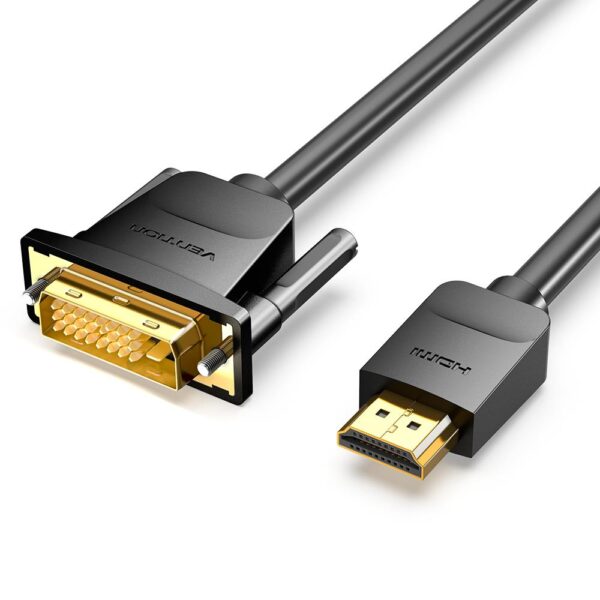 VENTION HDMI DVI kaabel 2m must ABFBH
