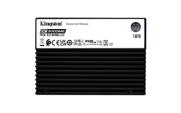 ELKO: 1452768 Kingston DC3000ME 7.68TB NVMe U.2 SSD SEDC3000ME/7T6