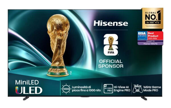 ELKO: 1454169 Hisense 100U7Q | 100” ULED 4K Smart TV | UHD