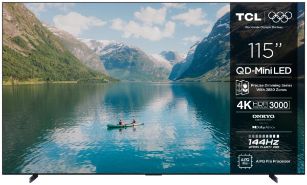 ELKO: 1455816 TCL 115C7K | 115” QD-Mini LED 4K Smart TV | Google TV | UHD