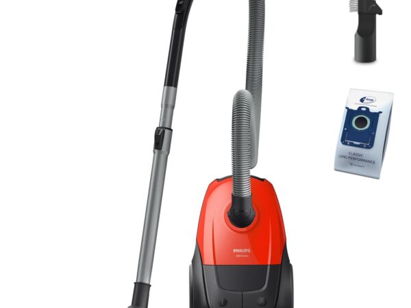 ELKO: 1460518 Vacuum Cleaner|PHILIPS|Input power 800 W|Dust capacity 3 L|Cylinder vacuum|Cleaning type Dry|Dust container Dust bag|Colour Black/Red|XD1111/10