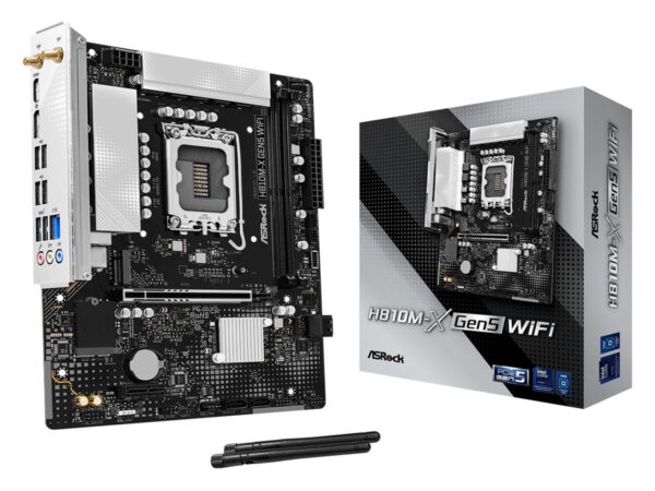 Mainboard|ASROCK|LGA 1851 (Socket V1)|RAM DDR5-SDRAM|2xSlots|H810M-XGEN5WIFI