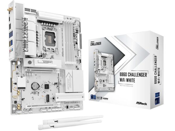Mainboard|ASROCK|Intel B860|LGA 1851 (Socket V1)|ATX|RAM DDR5-SDRAM|4xSlots|Wi-Fi Yes|Bluetooth Yes|1xNumber of M.2 (M) slots|B860CHALLENGERWIFIWH